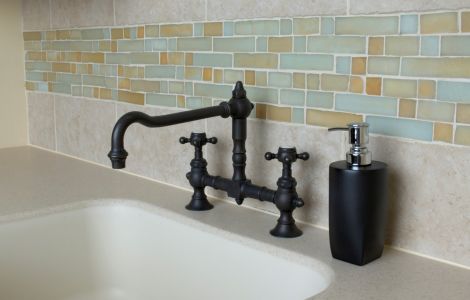 custom bathroom with tile work